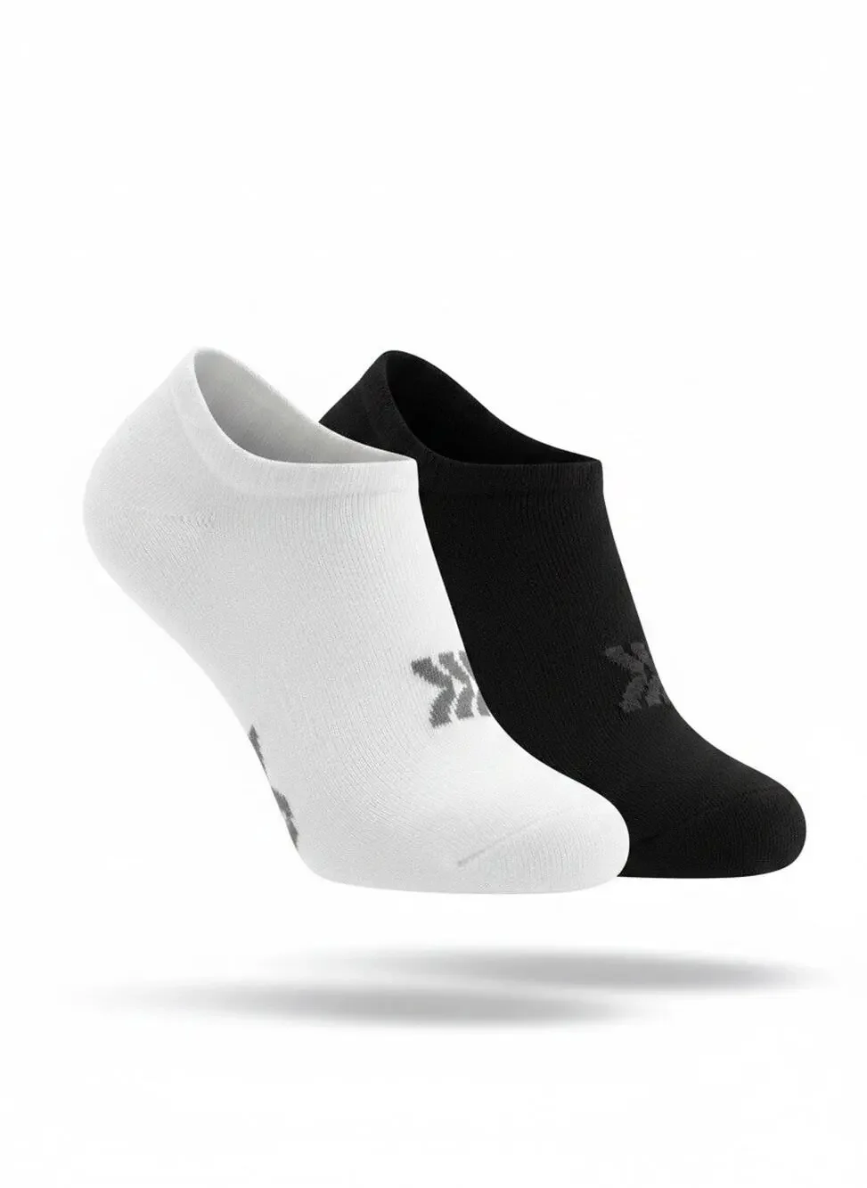 All In Motion Liners Socks Womens One Size 4-10 Black White 10 Pack No Show